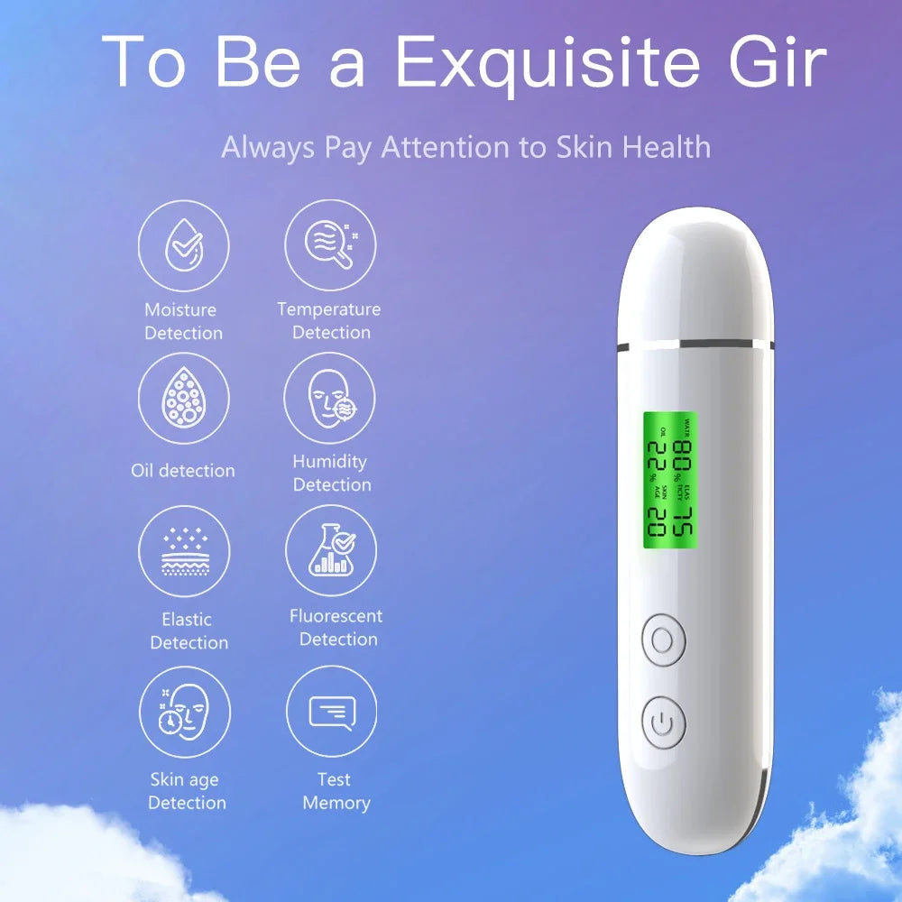 Portable Rechargeable Skin Analyzer Detector LCD Digital - View 2