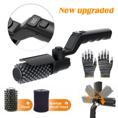 Electric 3-Speed BBQ Grill Cleaning Brush (180° Head) - Thumbnail 10