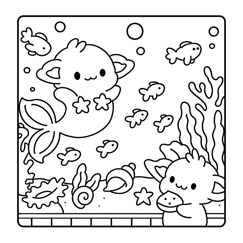 Troll Summer Kawaii Coloring Book For Adult Tropical Island Palm Holiday Beach Scenes Anti Anxiety Stress Relief Drawing Book