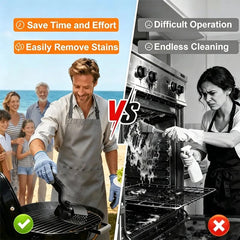 Electric 3-Speed BBQ Grill Cleaning Brush (180° Head) - Thumbnail 6