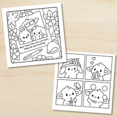 Troll Summer Kawaii Coloring Book For Adult Tropical Island Palm Holiday Beach Scenes Anti Anxiety Stress Relief Drawing Book - Thumbnail 3